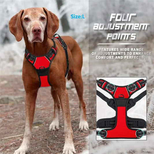 Dog Harness and Leash Set – Adjustable No-Pull Pet Vest for Small & Medium Dogs