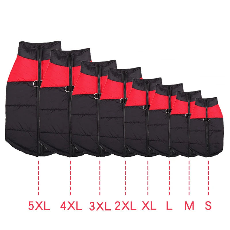 Waterproof & Warm Dog Jacket for Small, Medium, Large Breeds