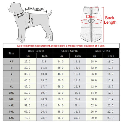 Waterproof & Warm Dog Jacket for Small, Medium, Large Breeds
